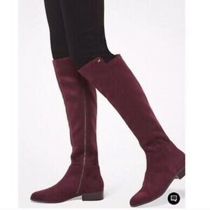 Michael Kors Burgundy Brown Knee-High Boots NEW BROMLEY DAMSON